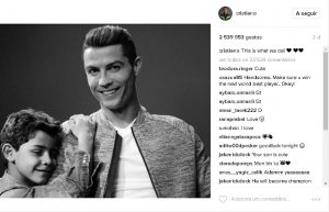 Cristiano Ronaldo declara o seu amor nas redes sociais