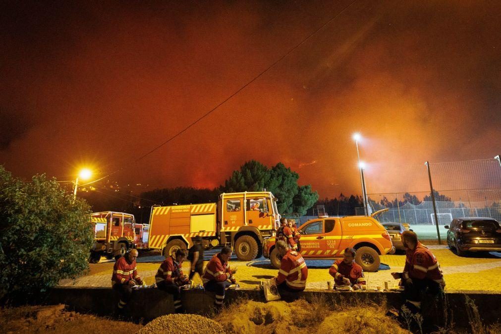 Cerca de 1800 operacionais combatem incêndios e mais de 600 nos três maiores em curso