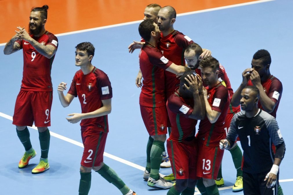 Portugal com Roménia e Ucrânia no Grupo C do Europeu de futsal