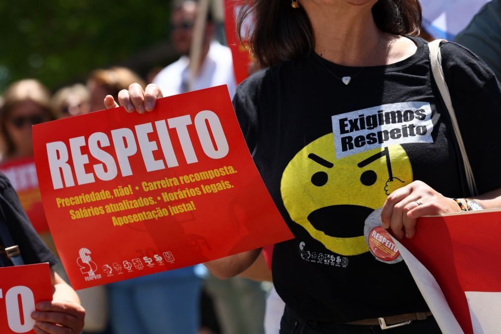 Greve de professores por distritos termina hoje em Lisboa