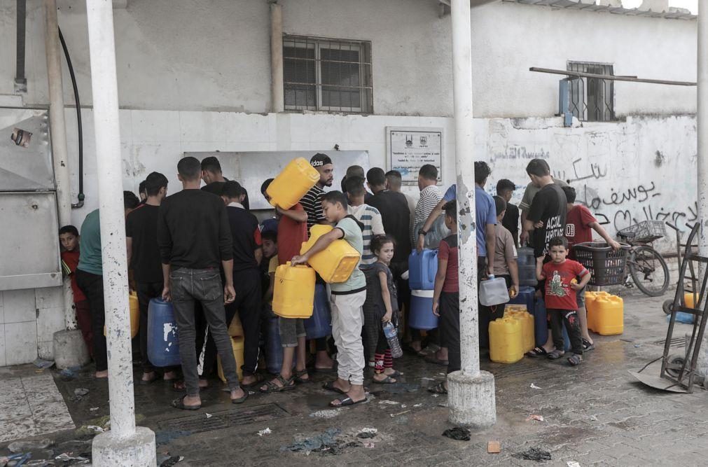 Registados casos de varicela, sarna e diarreia em Gaza por falta de agua potável