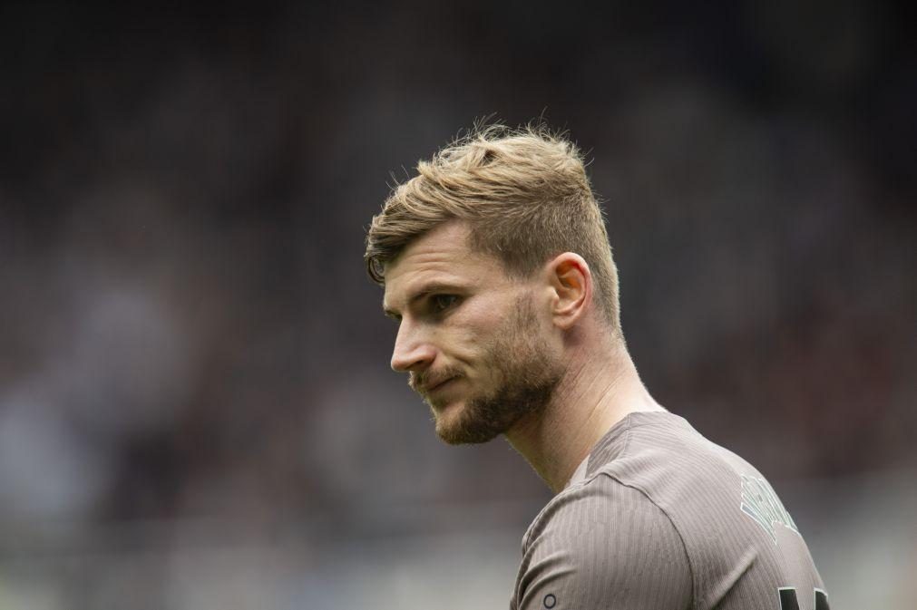 Timo Werner tem lesão muscular e falha final de época do Tottenham