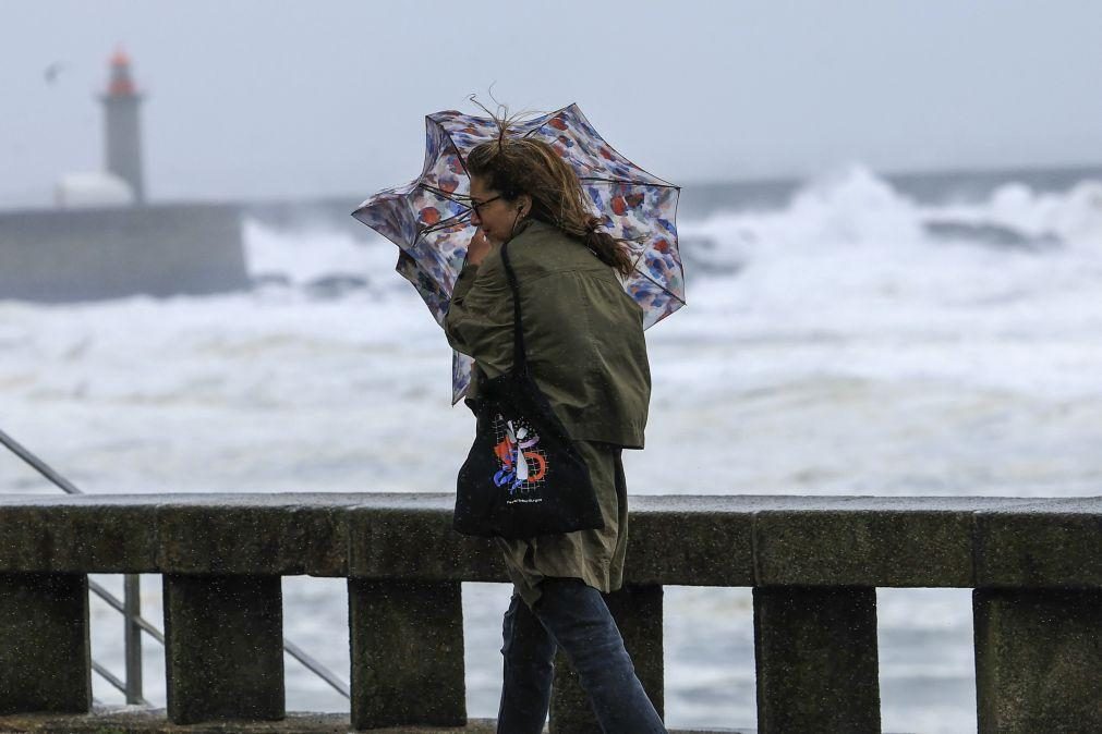 Porto, Viana do Castelo, Aveiro e Braga sob aviso amarelo devido a chuva