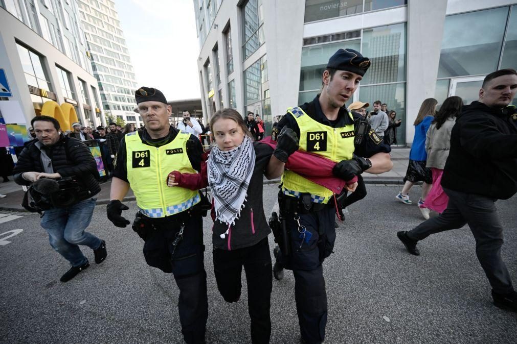 Vários detidos em protesto à porta da arena que acolhe final da Eurovisão