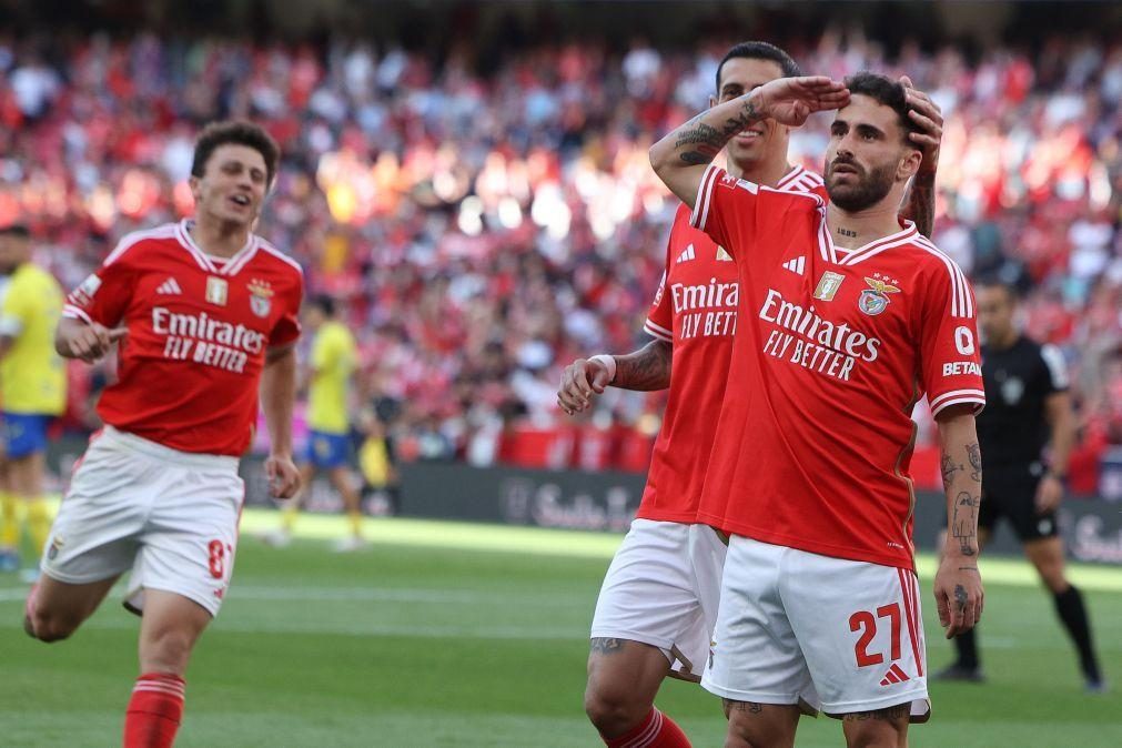 Benfica goleia Arouca por 5-0 na despedida como campeão do Estádio da Luz