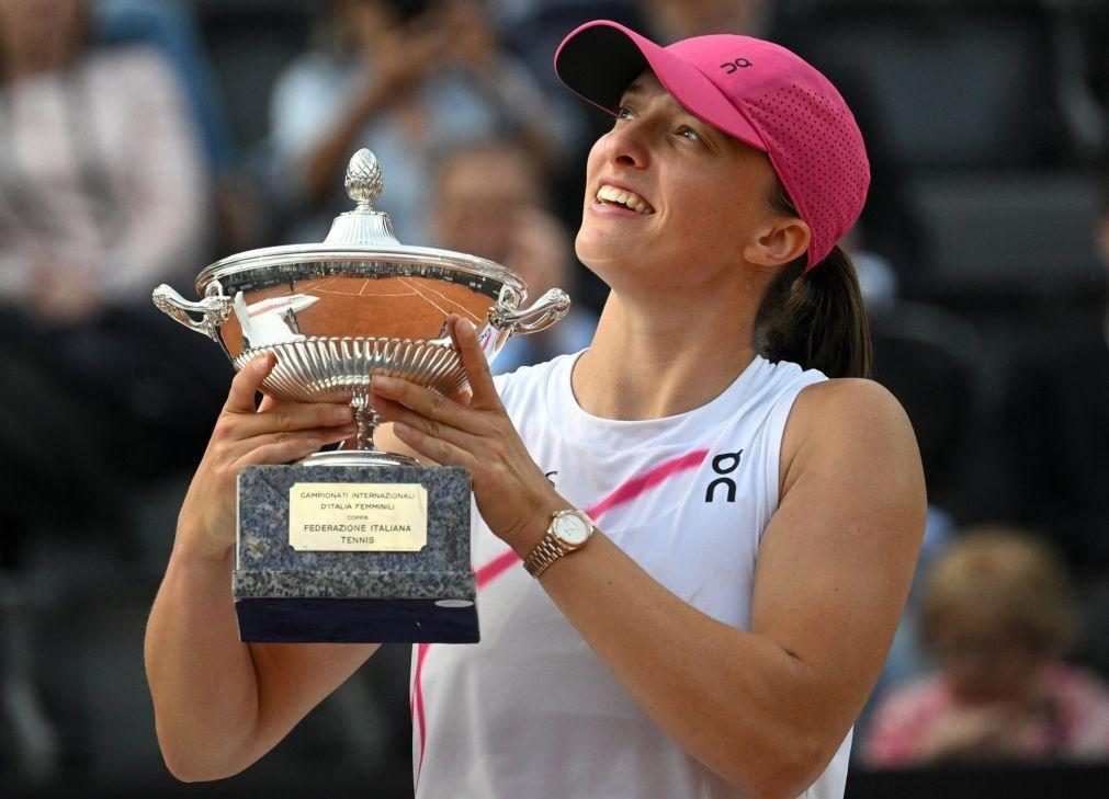 Tenista Swiatek bate rival Sabalenka e conquista Masters 1.000 de Roma