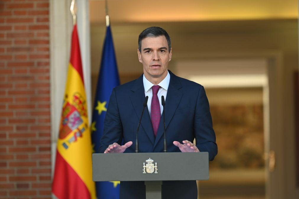 Sánchez revela calendário para Espanha reconhecer Palestina