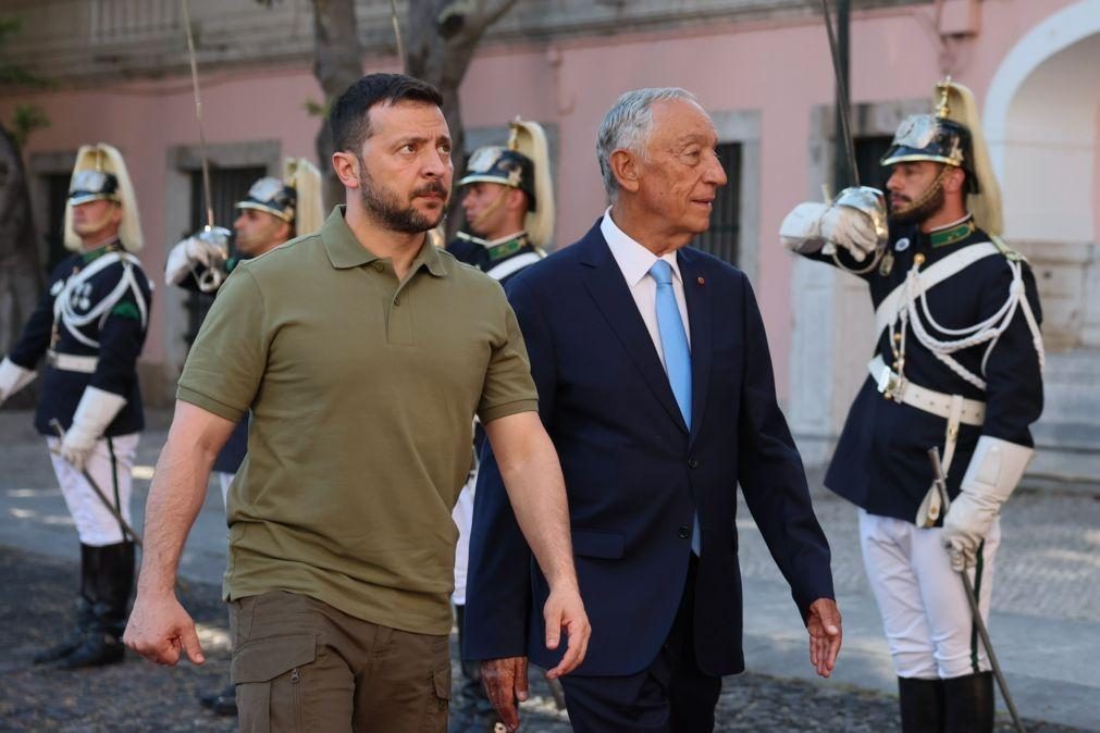 Zelensky abandona Lisboa após visita de seis horas