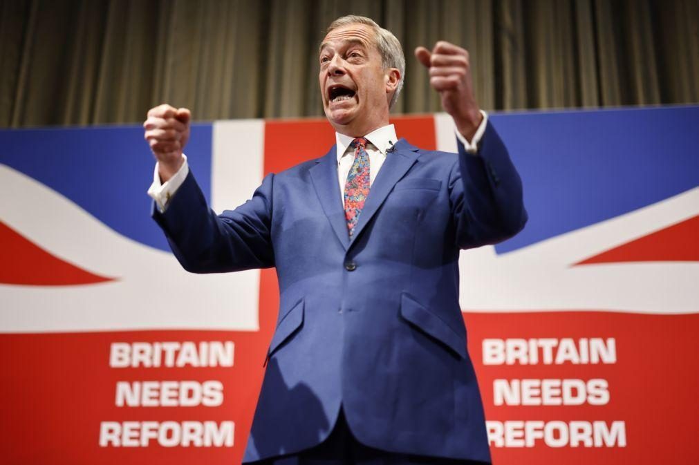 Partido Reformista de Nigel Farage quer ganhar espaço à direita no Reino Unido