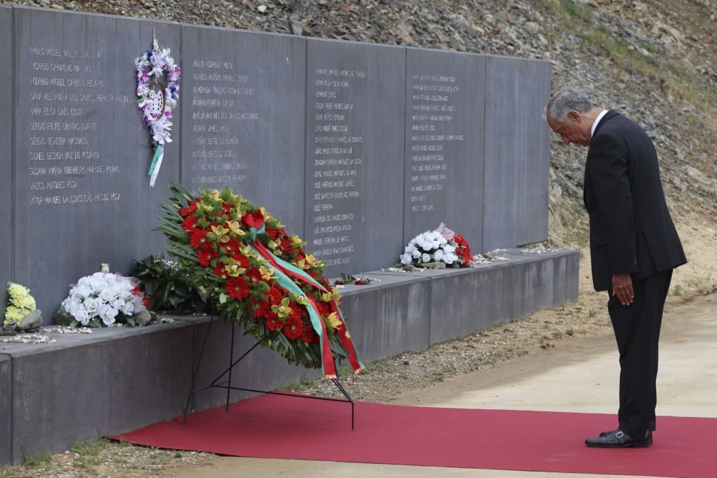 Presidente da República presta homenagem a vítimas dos incêndios de 2017