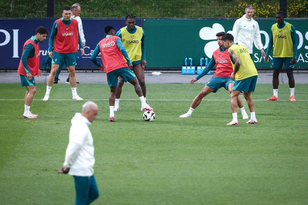 Portugal faz último treino antes do particular com a Irlanda