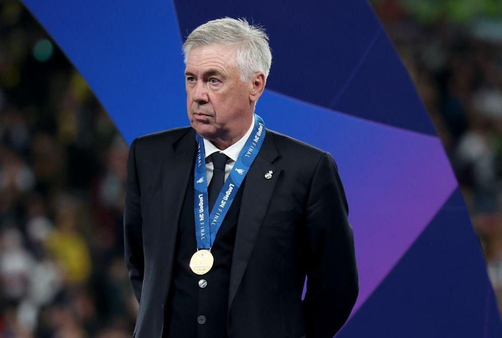 Carlo Ancelotti rejeita participação do Real Madrid no novo Mundial de clubes