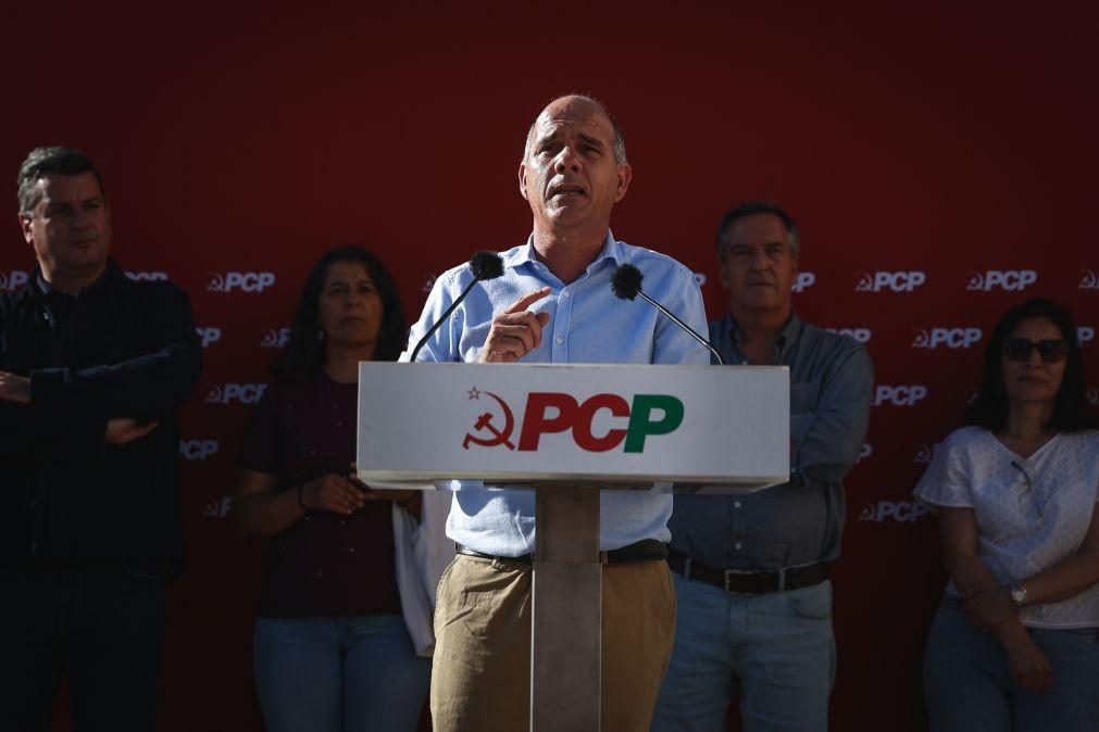 PCP acusa Governo de propaganda e avisa que dia-a-dia 