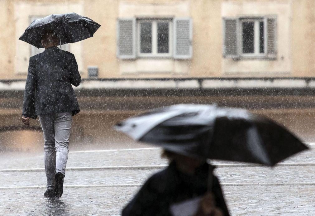 IPMA eleva para seis os distritos sob aviso amarelo devido à chuva