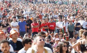 A música parou no Rock in Rio Lisboa para ver Portugal vencer jogo no Euro2024