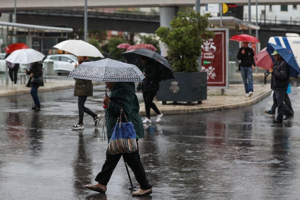 Chuva e trovoada estendem aviso amarelo a todo o território a partir de sexta-feira