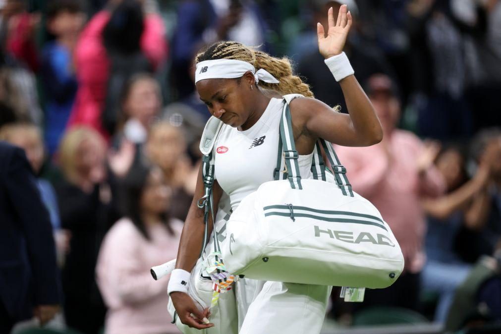 Wimbledon: Coco Gauff eliminada nos oitavos de final