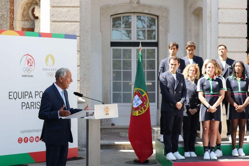 PR está grato a atletas e quer que sejam embaixadores de Portugal e da paz em Paris2024