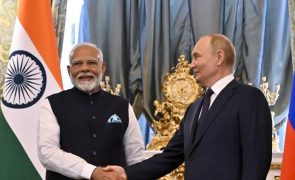 Putin agradece esforços de paz de PM indiano, que diz que guerra não é solução
