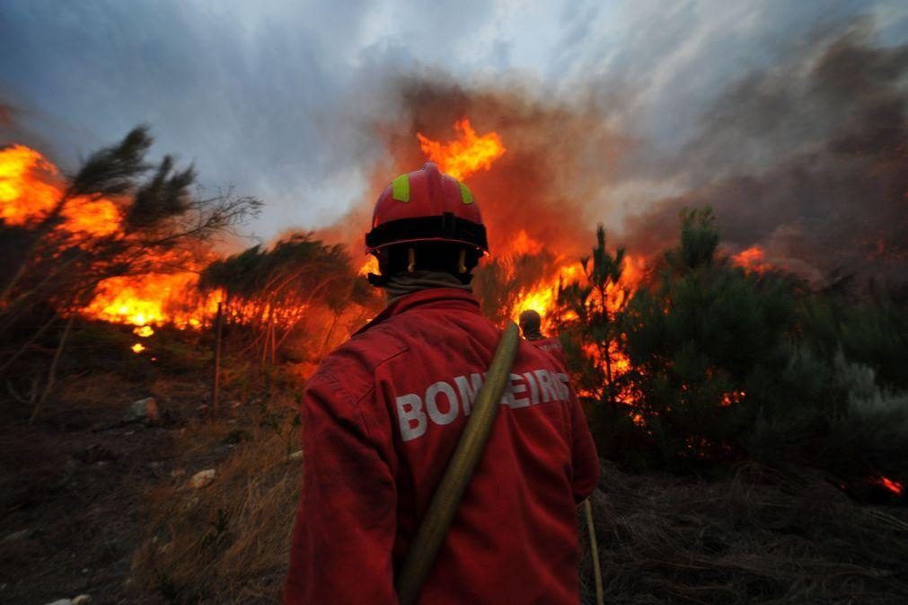 Fogo em Pombal está 