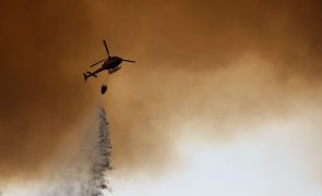 Fogo em Ourém mobiliza mais de 200 operacionais e 11 meios aéreos