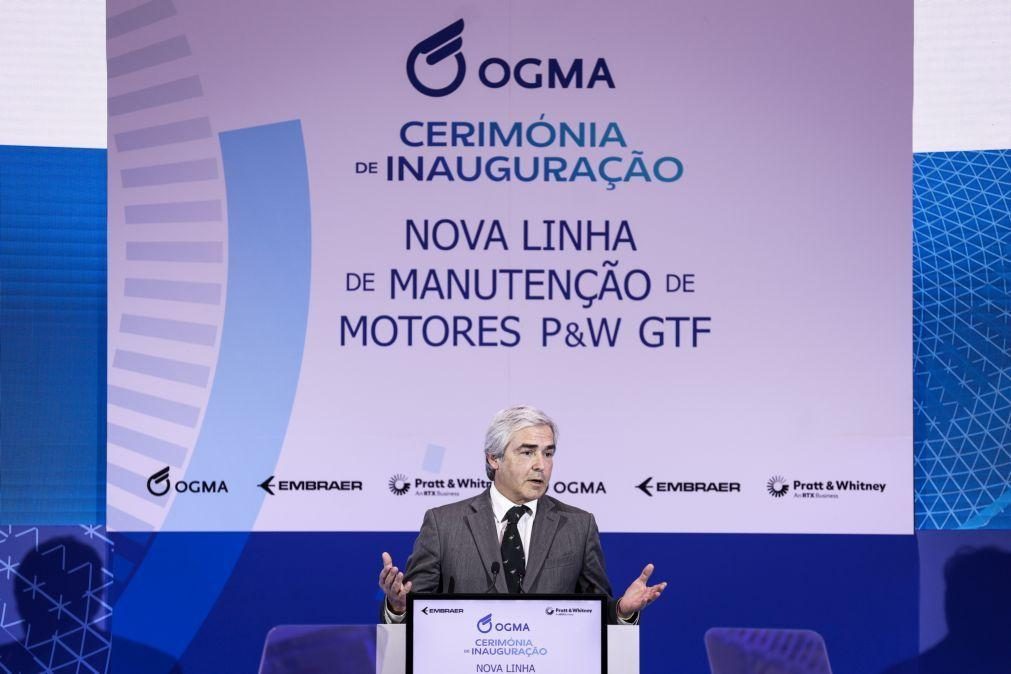 Ministro da Defesa inaugurou nova linha de manutenção da OGMA que vai gerar 200 novos empregos