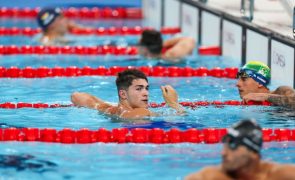 Diogo Ribeiro nas meias-finais dos 50 metros livres de Paris2024