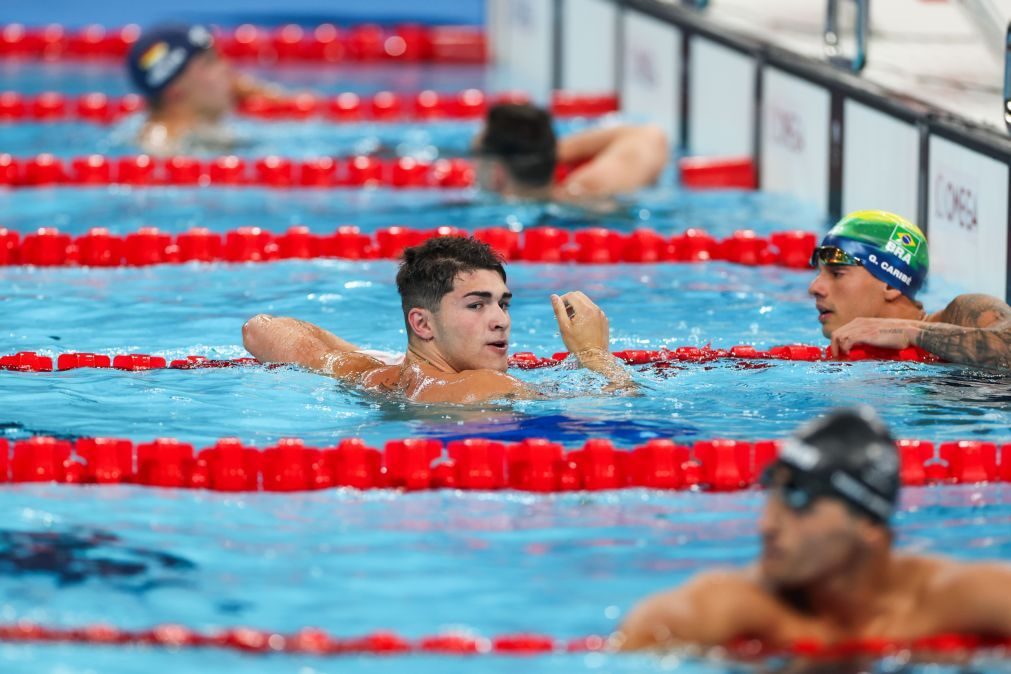 Diogo Ribeiro nas meias-finais dos 50 metros livres de Paris2024