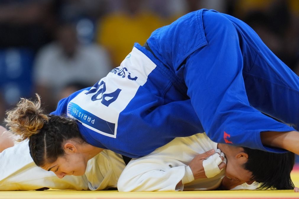 Judoca Patrícia Sampaio nas meias-finais de -78 kg em Paris2024