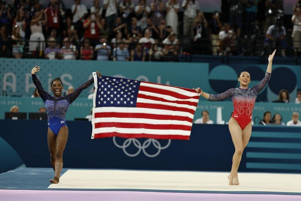 Paris2024: Simone Biles vence 'all-around' e soma sexto ouro olímpico