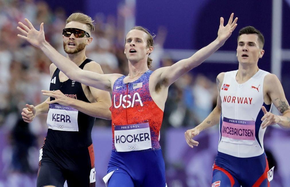 Hocker surpreende nos 1.500 metros, Kerr em segundo e Ingebrigtsen em quarto em Paris2024