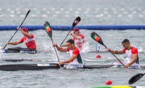 Canoístas João Ribeiro e Messias Baptista na final de K2 500 metros de Paris2024