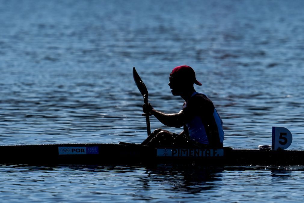 Canoísta Fernando Pimenta na final de K1 1.000 metros em Paris2024