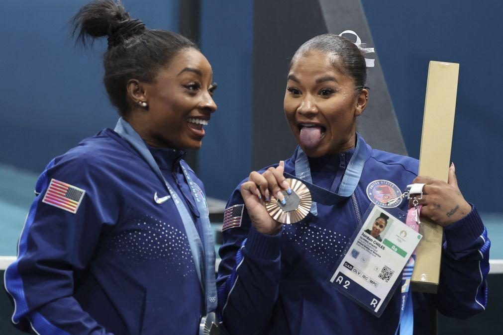 Paris2024: Ginasta Jordan Chiles tem de entregar 'bronze' a Ana Barbosu, decide COI