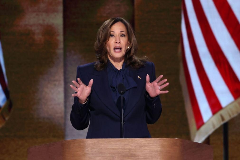 Kamala Harris promete defender Israel e Ucrânia e reforçar poder militar dos EUA