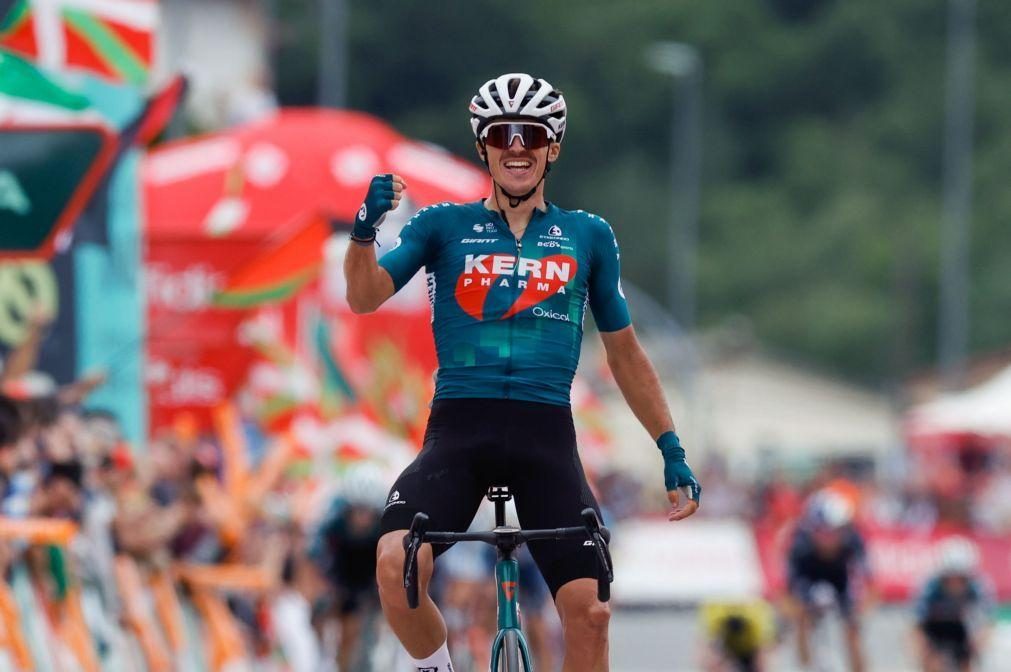 Vuelta: Urko Berrade dá terceira vitória à Kern Pharma, O'Connor ainda líder