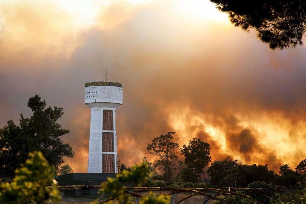 Autarca diz que fogo destruiu 230 hectares de mato no Seixal