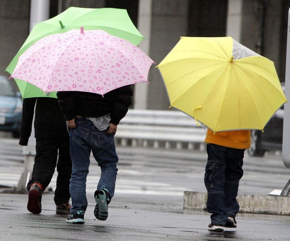 Chuva vai manter-se no fim de semana mas com menos intensidade