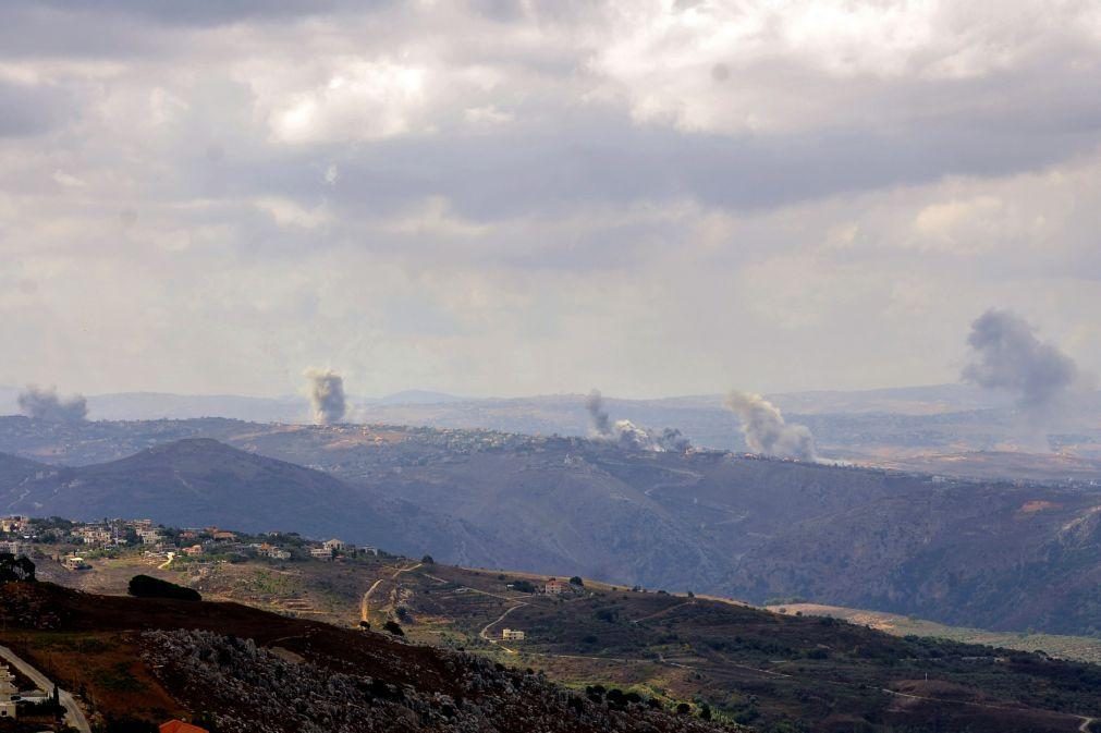 Exército israelita diz ter atingido 800 alvos do Hezbollah no Líbano