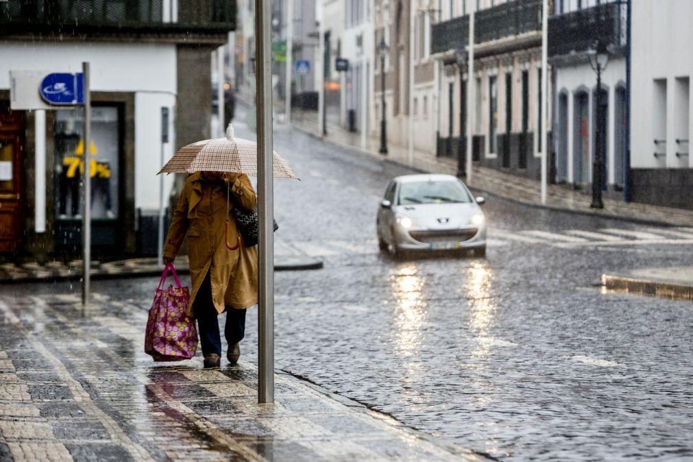 Grupo Oriental dos Açores com aviso amarelo na quarta-feira por causa da chuva