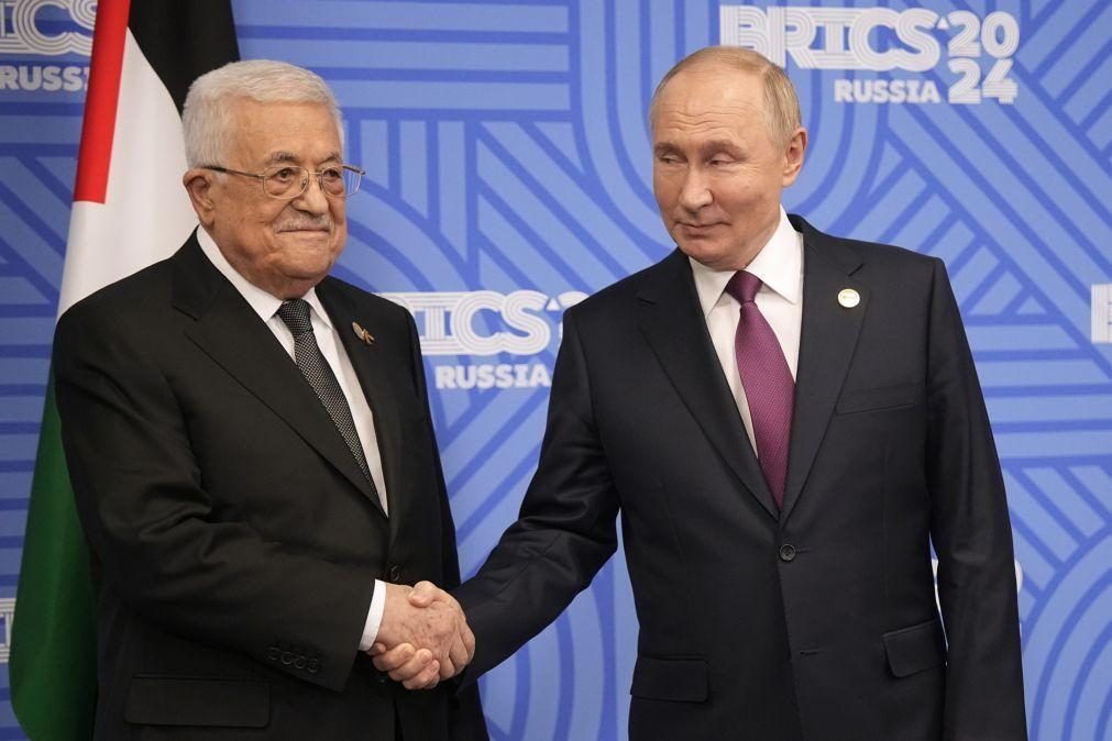 Médio Oriente: Abbas diz a Putin que os palestinianos 