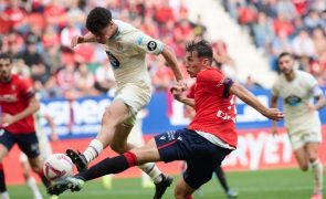 Osasuna vence Valladolid e ascende ao quarto lugar em Espanha