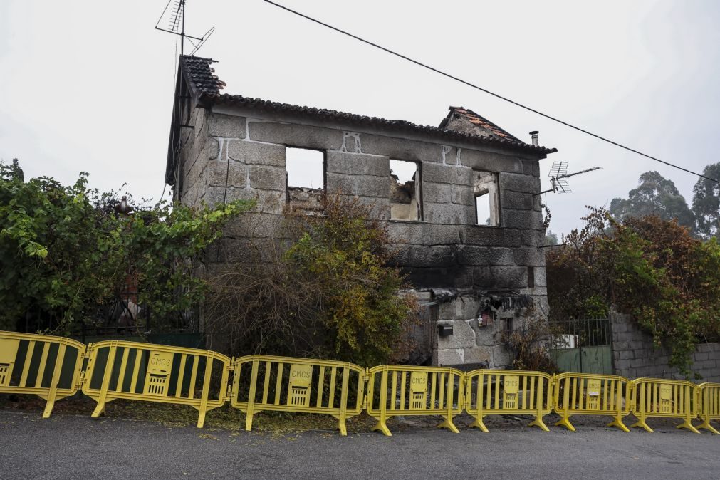 Casas ardidas em setembro na região Centro abaixo das três dezenas