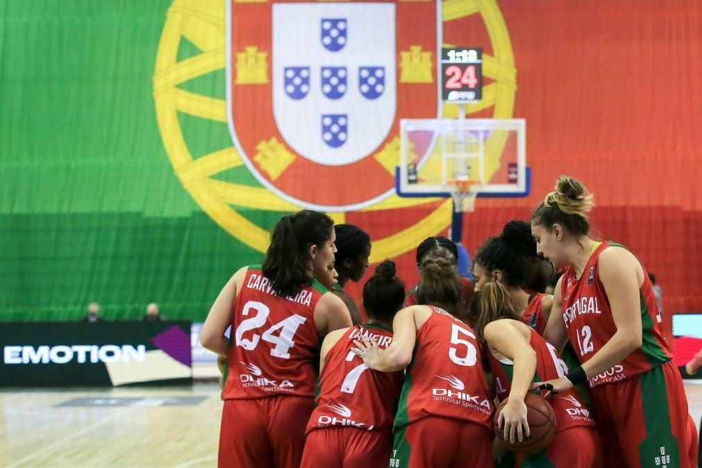 Seleção feminina de basquetebol 'esmaga' na Macedónia do Norte rumo ao Euro2025