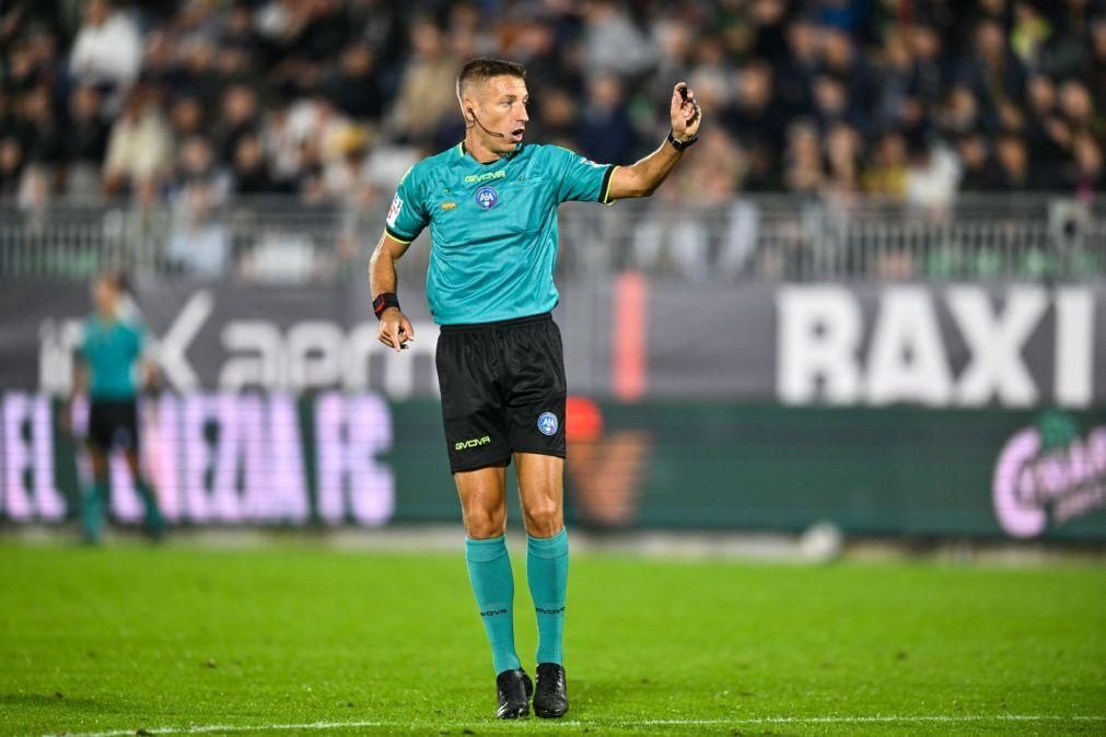 Italiano Davide Massa arbitra jogo de Portugal na Croácia para a Liga Nações