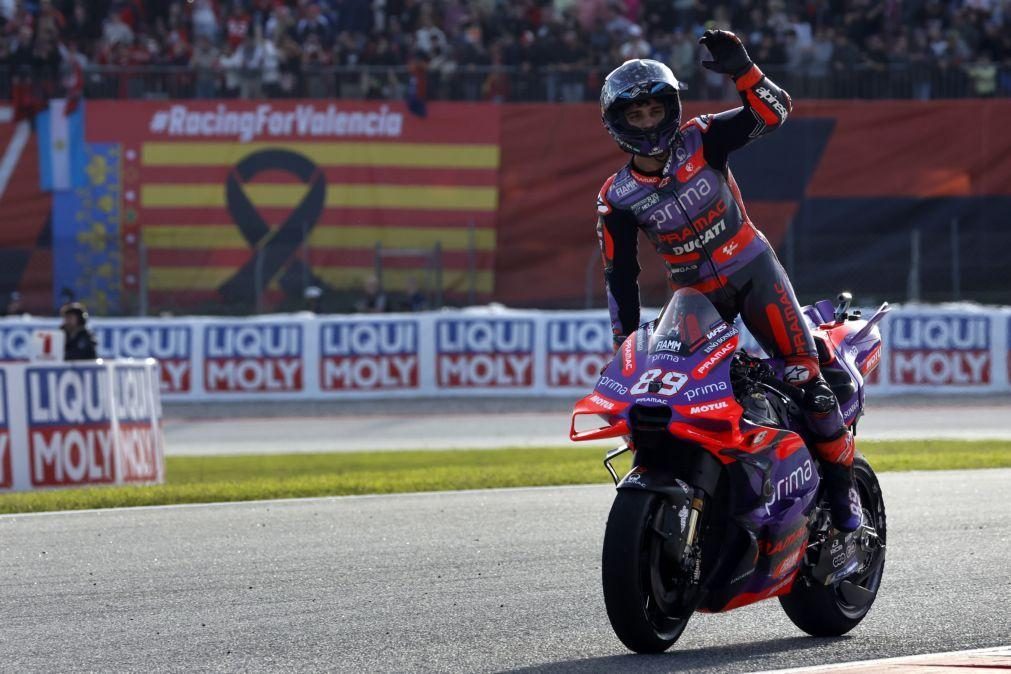 Piloto espanhol Jorge Martín campeão mundial de MotoGP pela primeira vez