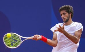 Francisco Cabral na final de pares de torneio de ténis de Rovereto