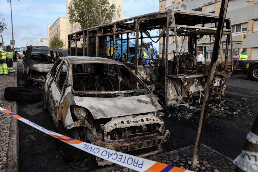 PJ procura suspeitos de incendiar autocarro em operação em Loures