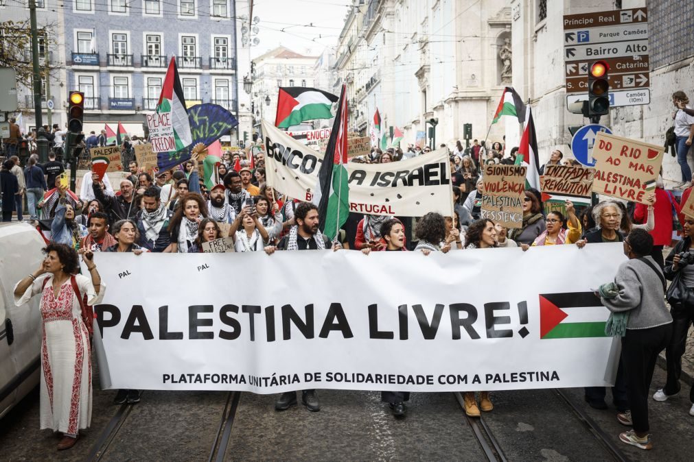 Solidariedade para com palestinianos juntou centenas de pessoas em Lisboa