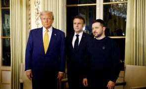 Macron, Zelensky e Trump reúnem-se em Paris